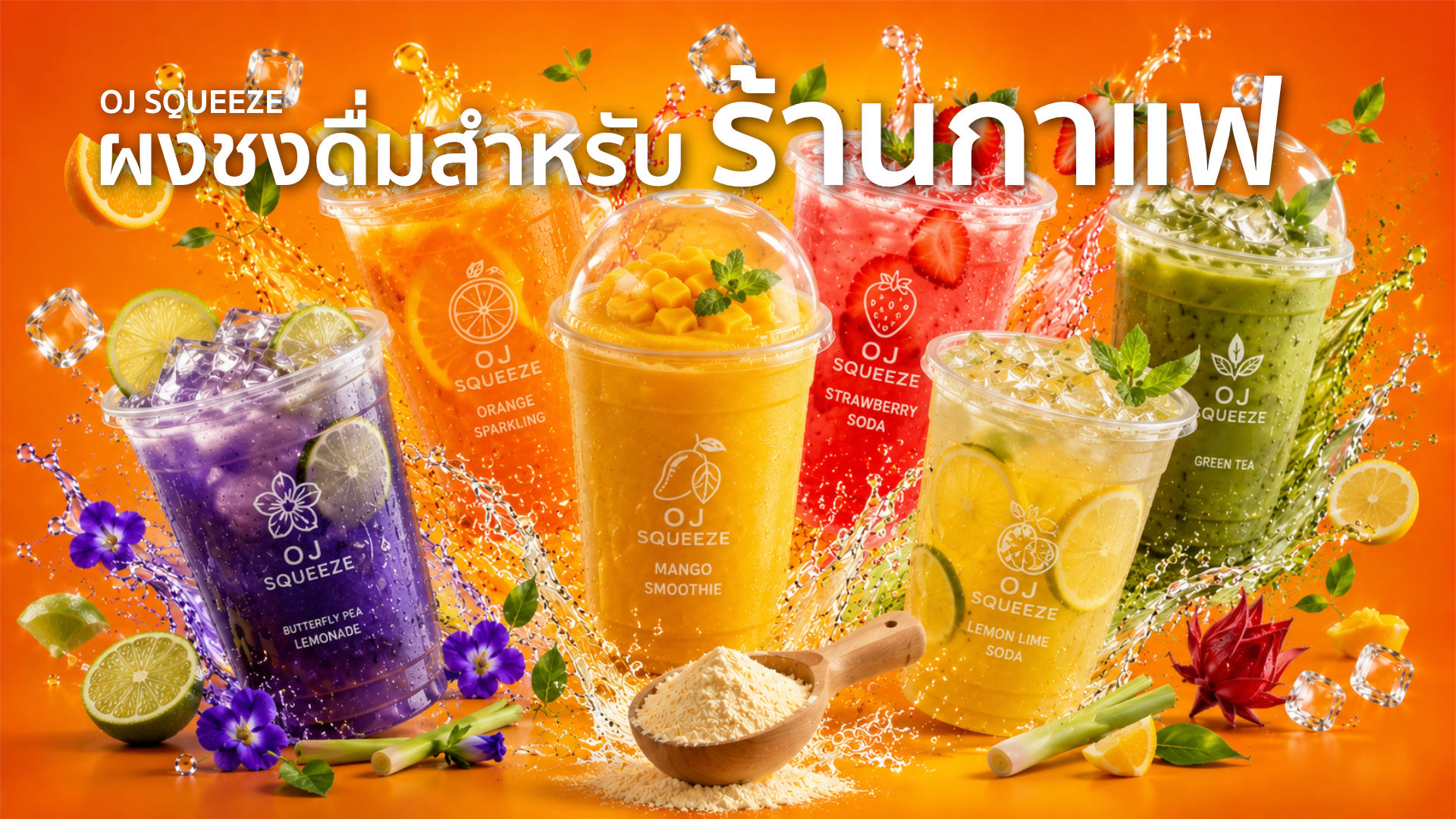 ผงชงดื่มสำหรับร้านกาแฟ